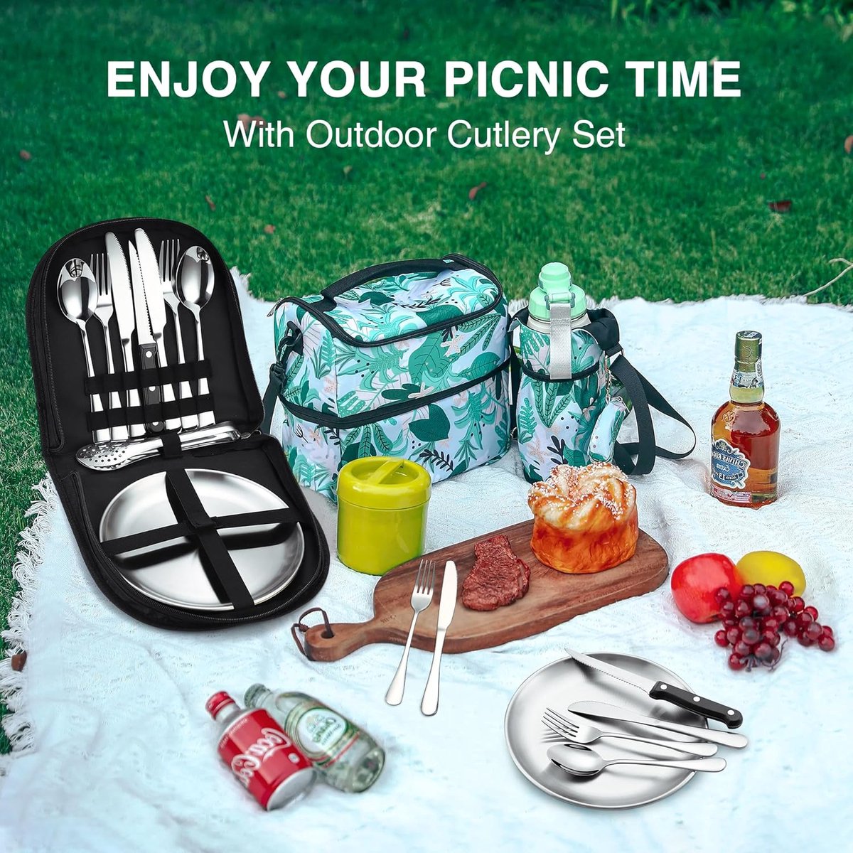 Kofun Pochette De Voyage Portable Pour Le Camping, Le Pique-Nique, Le