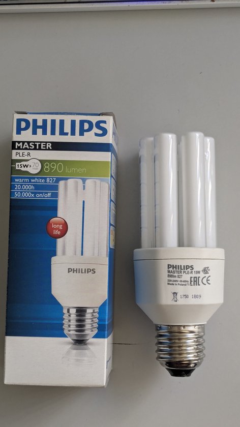 Philips Master PLE-R 15W/827/E27 Warm Wit 890 Lumen 15W=70W