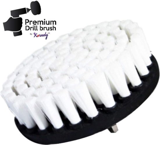 Premium Boorborstel, Extra Zacht, Wit 3st. SET, 13cm. Professionele Power Scrubber. Kras geen oppervlakken. Geschikt voor tapijt, leer, stoffering, meubels, auto-interieur, glasreiniging Premium Boorborstel, Extra Zacht, Wit 3st. SET, 13cm. Professionele Power Scrubber. Kras geen oppervlakken. Geschikt voor tapijt, leer, stoffering, meubels, auto-interieur, glasreiniging