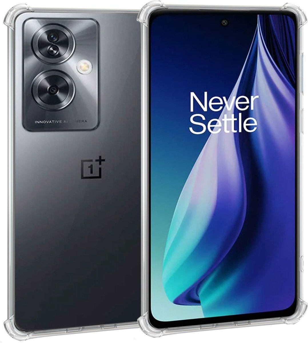 Geschikt voor OnePlus Nord N30 SE - Hoesje - Shock Proof Case – Cover Transparant