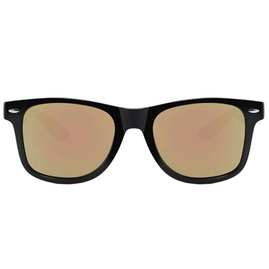 Fako Sunglasses® - Zonnebril Classic Polarised - Polariserend - Gepolariseerd - Polarized - Heren Zonnebril - Dames Zonnebril - Zwart - Roze Spiegel van Fako Sunglasses® — afbeelding 3