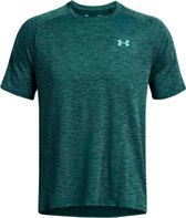 Under Armour Tech Textured Short Sleeve sportshirt heren donkergroen