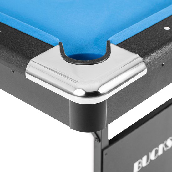 BuckShot Pooltafel Atlanta 6ft - Inklapbare poten - Blauw — afbeelding 5