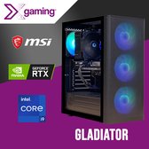 PC de jeu GLADIATOR Intel i9 11900KF, GeForce RTX4060, 16 Go, SSD NVME 1 To, WiFi + Bluetooth