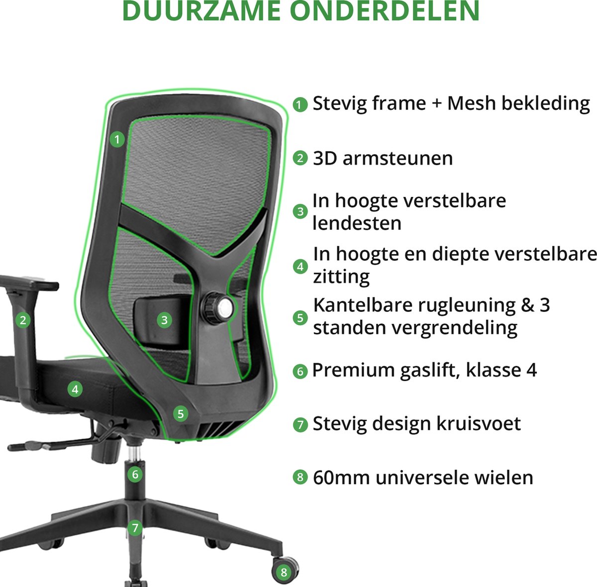 Spherite Compact Pro Ergonomische Bureaustoel NEN1335 thumbnail 3