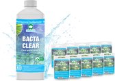 vdvelde.com - BACTA CLEAR + 10x POND BLOCK - Voor 10.000 L - In 10 dagen draadalgen vrij - Draadalg en zweefalg bestrijding
