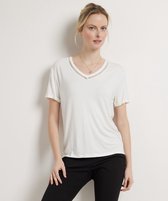 TerStal Dames / Vrouwen Pescara T-shirt Speciaal Kant Wit In Maat XL