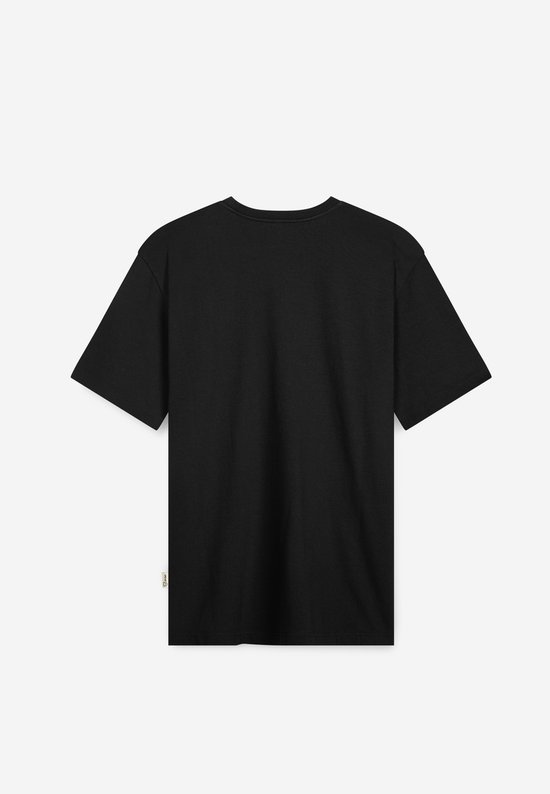 A-dam Black Caravan - T-shirt - Heren - Volwassenen - Vegan - Korte Mouwen - T-shirts - Katoen - Zwart - L