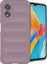 iMoshion Hoesje Geschikt voor Oppo A18 / A38 Hoesje Siliconen - iMoshion EasyGrip Backcover - Paars