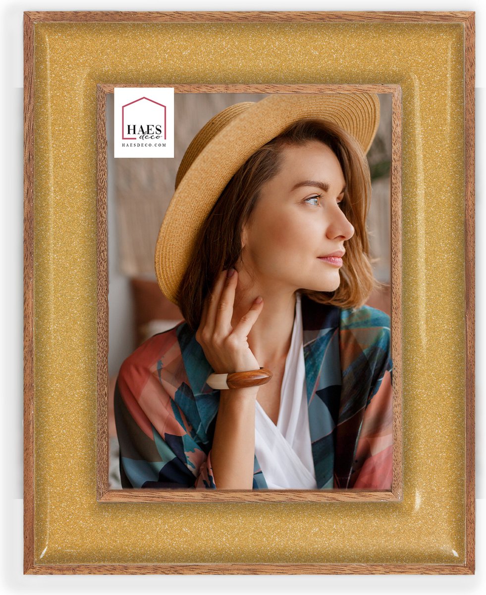 HAES deco Houten Fotolijst Steyr Goud / Bruin voor foto 13x18 - XN757GHS