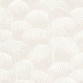Natuur behang Profhome 961981-GU textiel behang gestructureerd met natuur patroon mat crème wit 5,33 m2