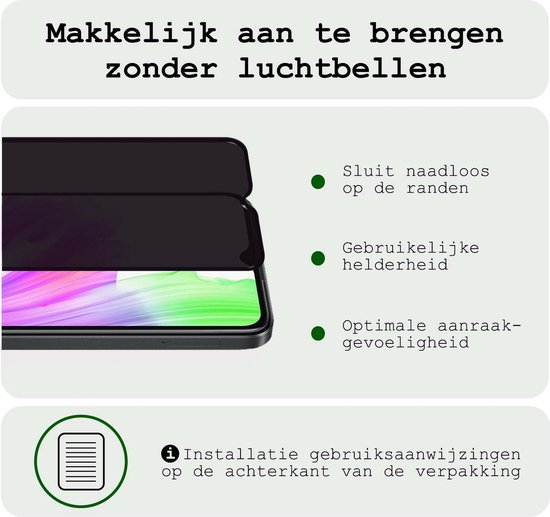 Protecteur d'écran adapté pour OPPO A38 Protecteur d'écran Verre de protection de confidentialité - Protecteur d'écran adapté pour OPPO A38 Protecteur d'écran Confidentialité plein écran - 2 pièces