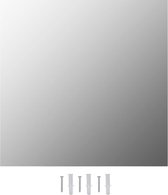 vidaXL - Wandspiegel - vierkant - 60x60 - cm - glas