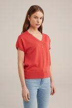 WE Fashion Dames top met V-hals