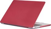 Laptophoes - Geschikt voor MacBook Air 13 inch Hoes - Geen Vingerafdrukken - Carbon Case - Voor 13.3 inch (M1, 2018-2021) A1932, A2179, A2337 - Rood