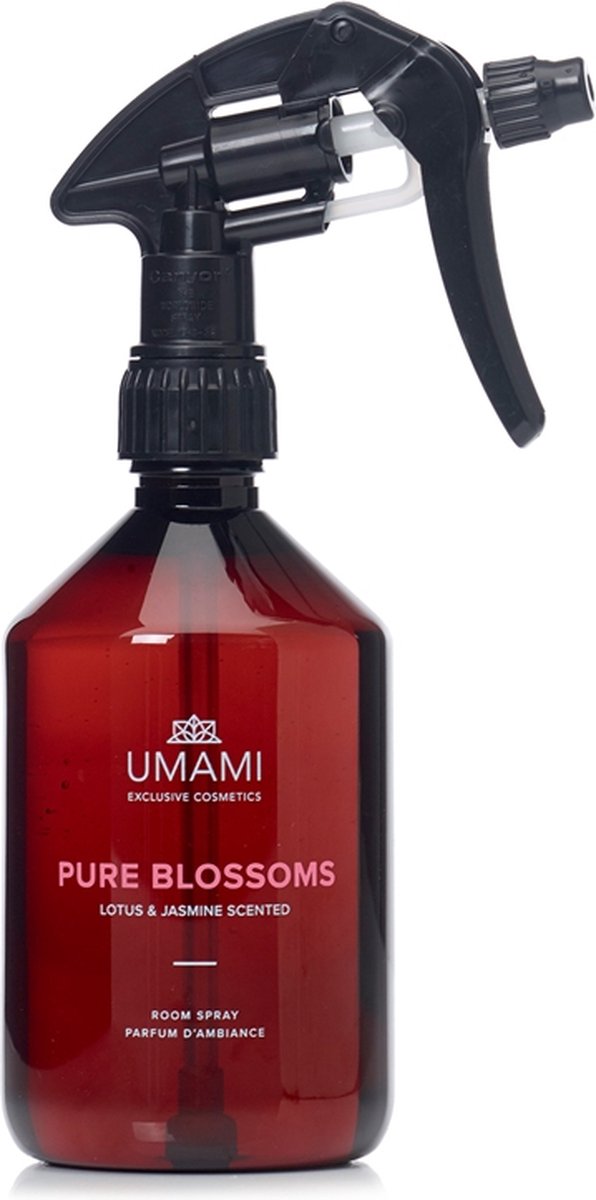 Goedkoopste Umami Exclusive Cosmetics Roomspray Pure Blossoms Room Spray Lotus & Jasmine 500ml