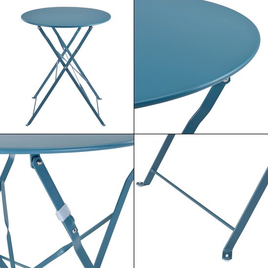 Tuinset Avise 3-delig tuintafel met 2 fauteuils antraciet en donkergrijs casa.pro | premiumXL