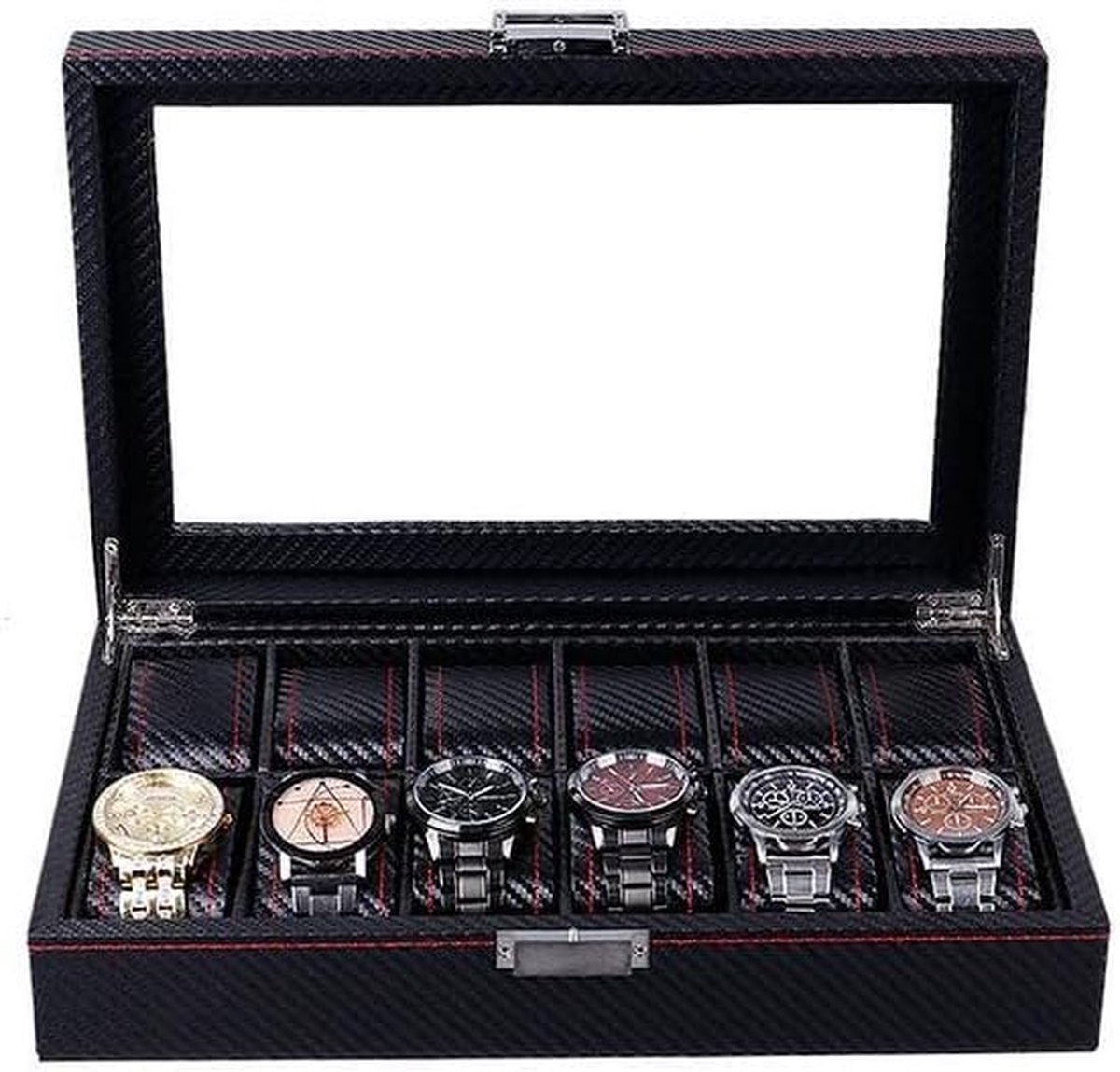 horlogebox - horlogekussen, horlogekast \ horloge doos 21.8D x 27.9W x 8H centimetres