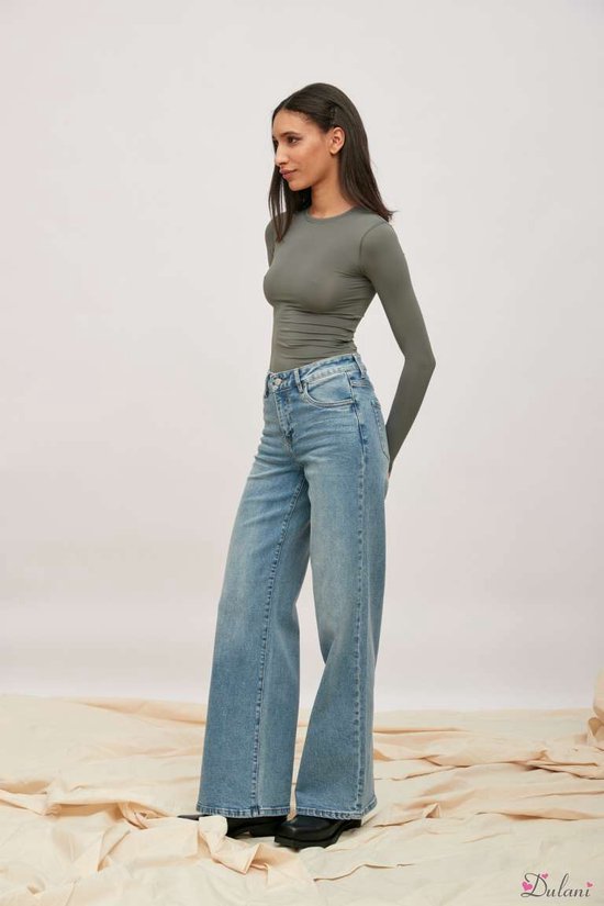 Broek Toxik3 straight fit jeans met hoge taille