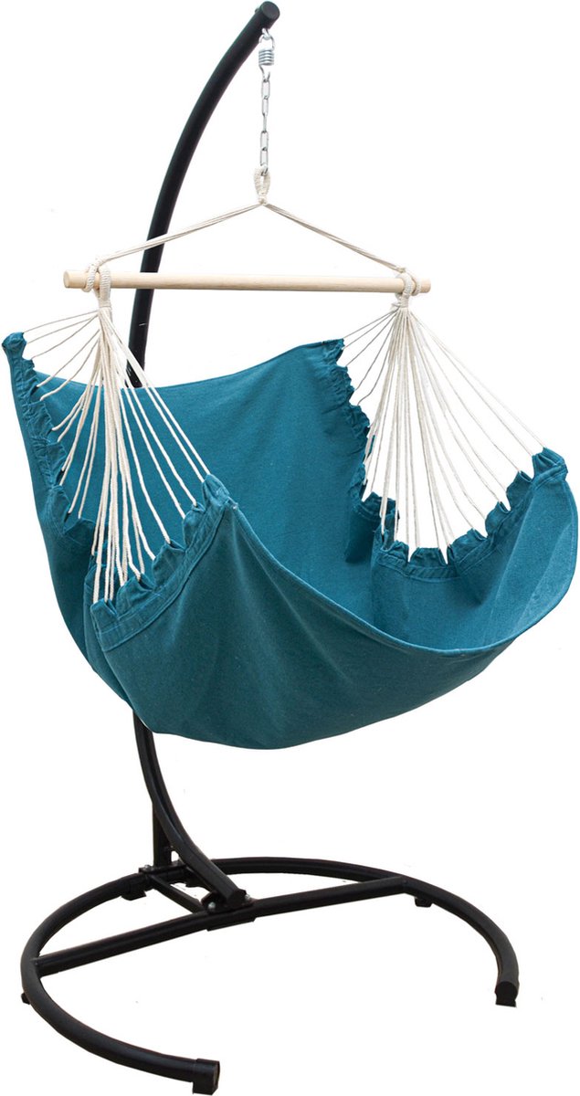 XL Hangstoel Buiten - 155x125 Tuin Hangstoel - Zit Hangmat voor 1 Persoon - Binnen en Buiten
