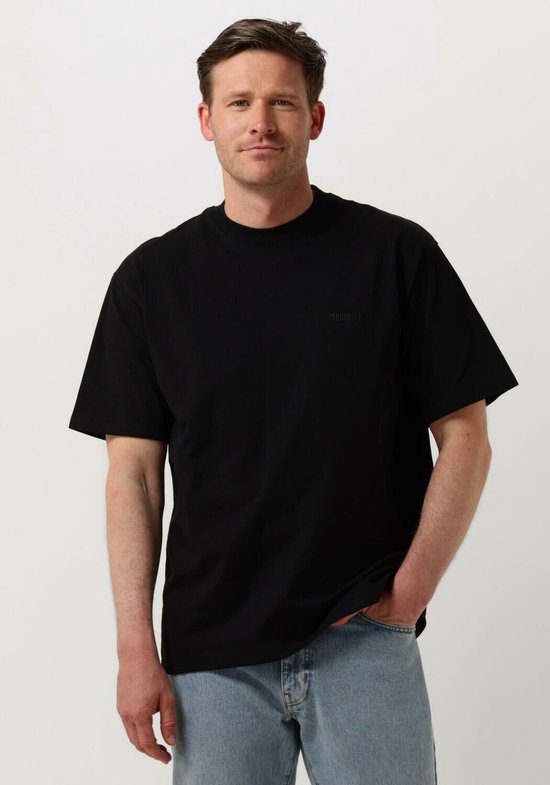Woodbird Wbbaine Base Tee Polo's & T-shirts Heren - Polo shirt - Zwart - Maat XL