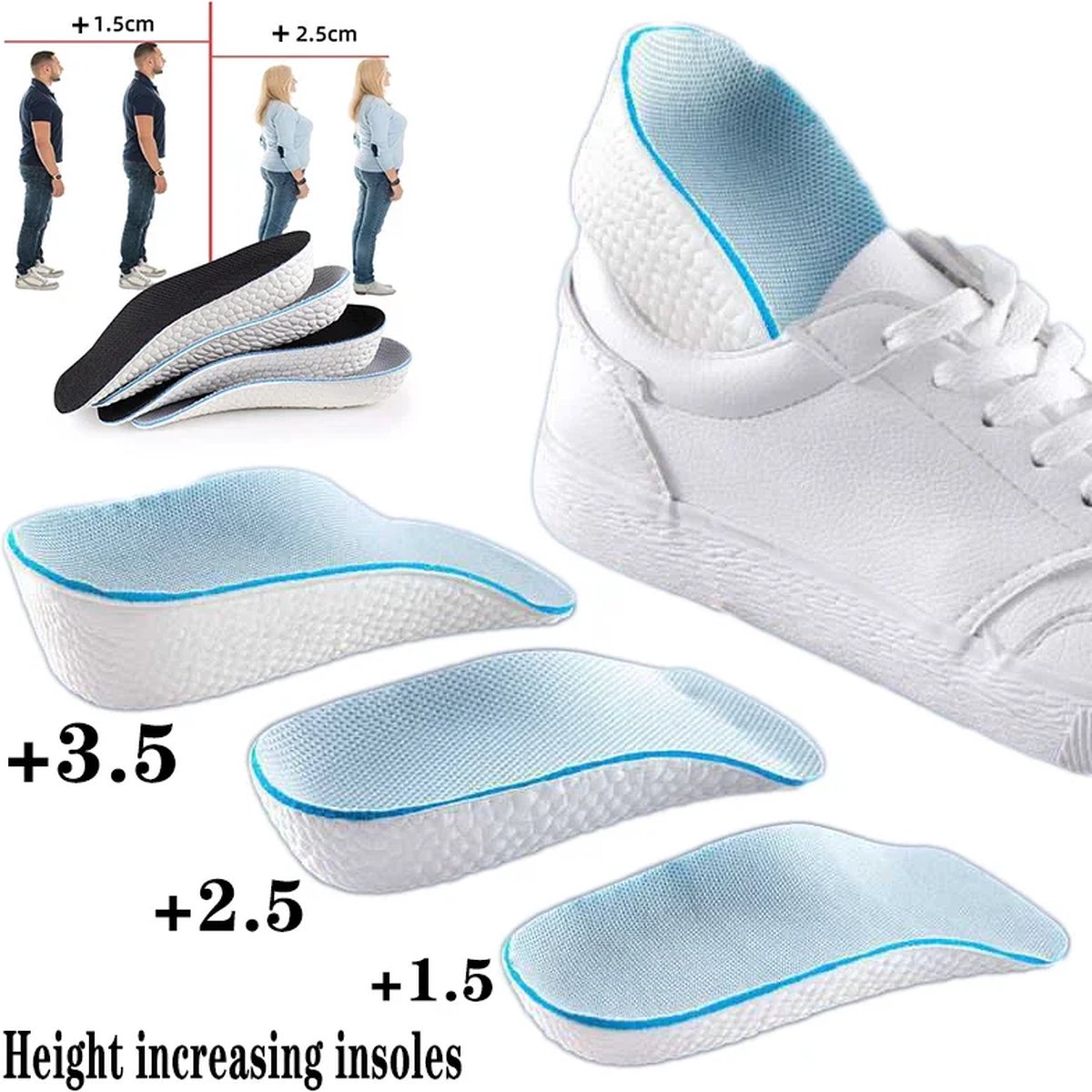 7STROBBS Comfortabele inlegzolen voor mannen en vrouwen, lichte dunne inlegzolen voor dagelijks gebruik, zachte zeer elastische schoeninlegzolen, schoeninlegzolen voor sportschoenen laarzen, zwart 40