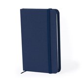 Carnet A6 - Bloc-notes - Carnets - Hardcover - Relié - Durable - RPET polyester - Bleu marine