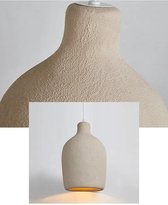 Kibus Japanse Style Wasi Sabi Creme Hang Lamp - 26cm diameter - Design - Slaapkamer, Eetkamer, Bar - Warm licht - Polystyrene