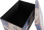 Multi-functionele Kist DKD Home Decor 59 x 40 x 40 cm Polyurethaan Multicolour Karton Mediterrane (2 Stuks)
