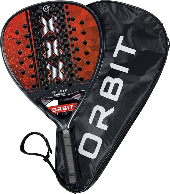 Orbit Penoze Amsterdams Padel racket - inclusief rackethoes - padel - 12K carbon
