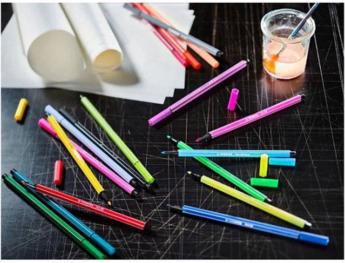 STABILO Pen 68 - Premium Viltstift - ARTY Set - Met 65 Kleuren — afbeelding 19