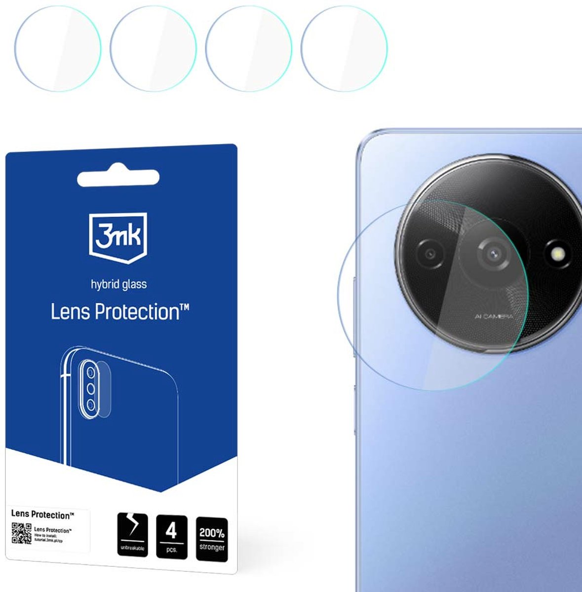 Redmi A3 - 3mk Lens Protection