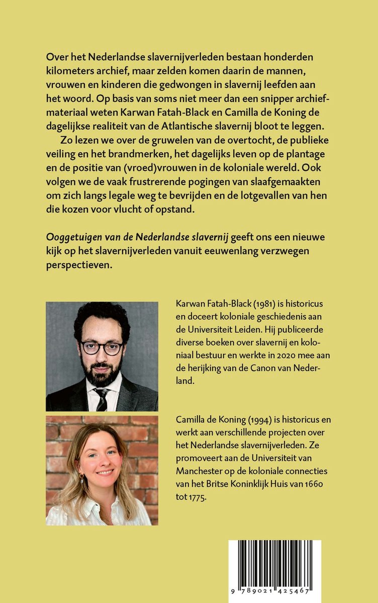 Ooggetuigen van de Nederlandse slavernij - back cover