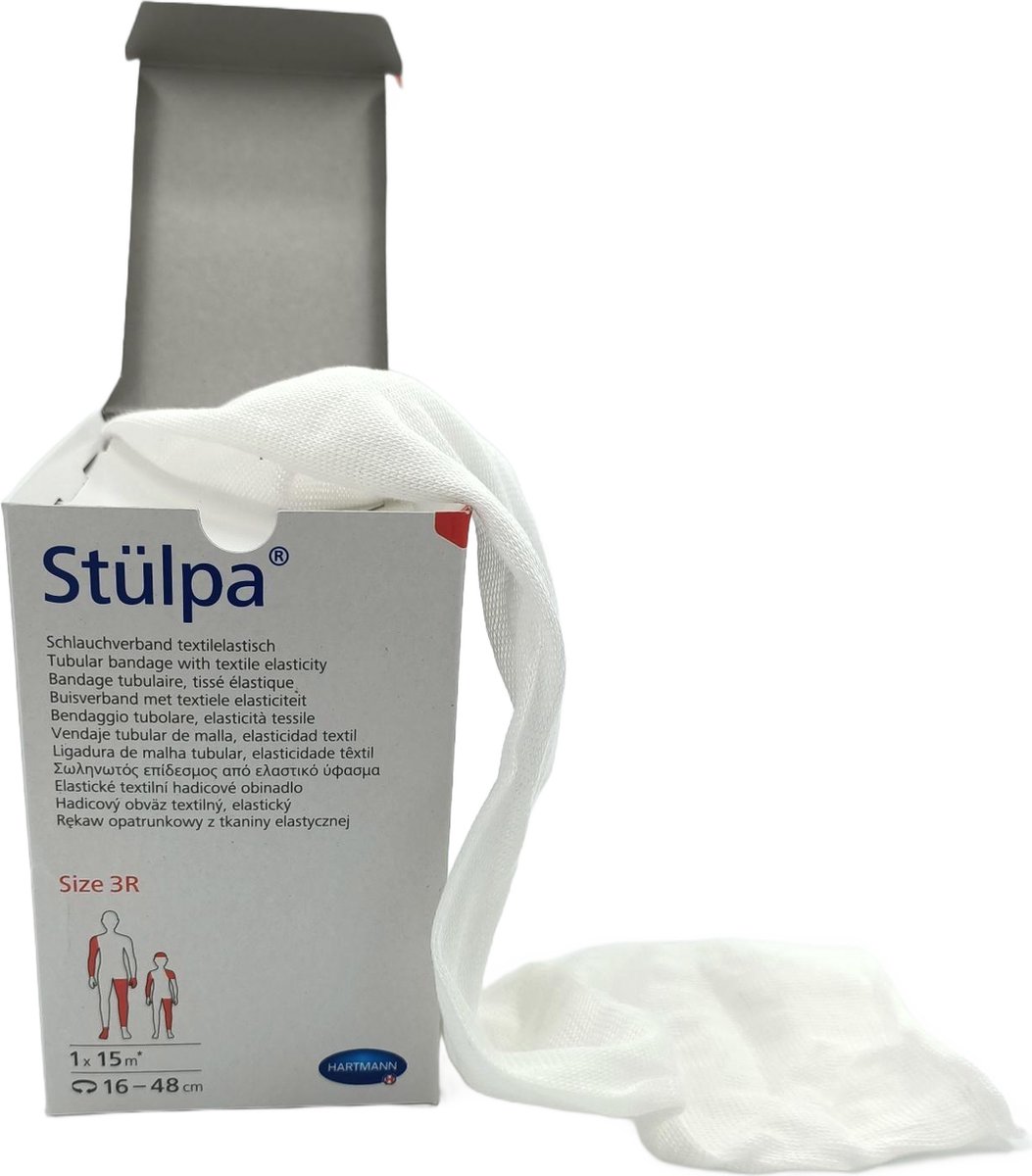 Goedkoopste Hartmann - Stülpa - rollen buisverband - 8cm x 15m - Maat 3R voet - been - hoofd