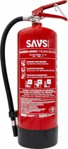 SAVS® Brandblusser poeder 6 kg - 34A 233B C - Met montagebeugel - Vorstbestendig - Poederblusser