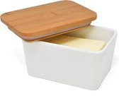 Porselein 500 ml Boterschotel met deksel - Perfect om boter, kaas en voedselopslag op te bergen