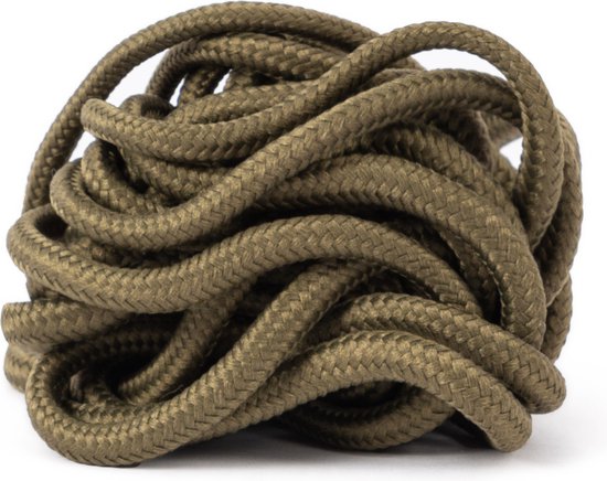 Foto: Gbg sneaker ronde veters 120cm rond round olijfgroen olive green schoenveters laces