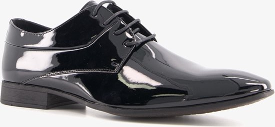 Chaussures à lacets vernies pour hommes Bottesini noires - Taille 46