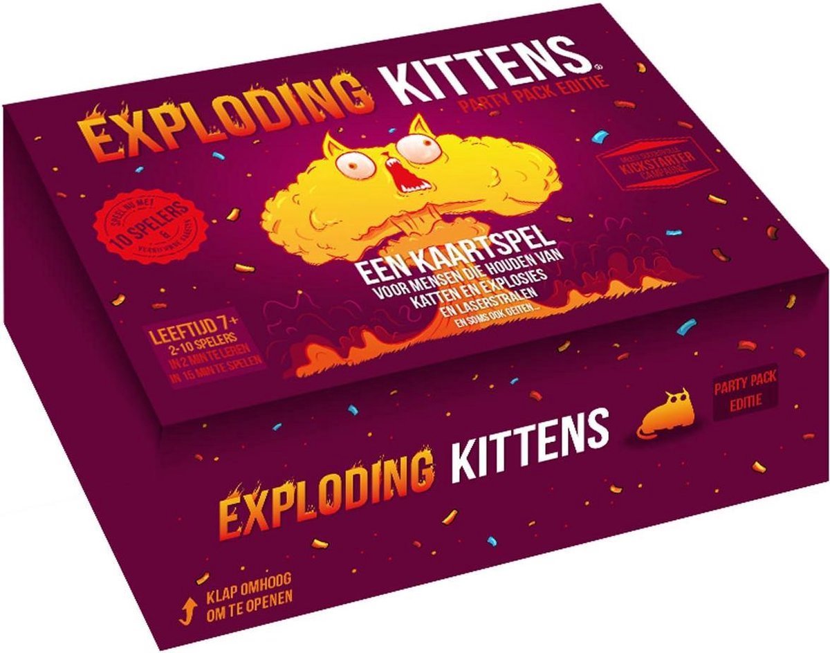 Exploding Kittens Party Pack - Nederlandstalig Kaartspel - Exploding Kittens