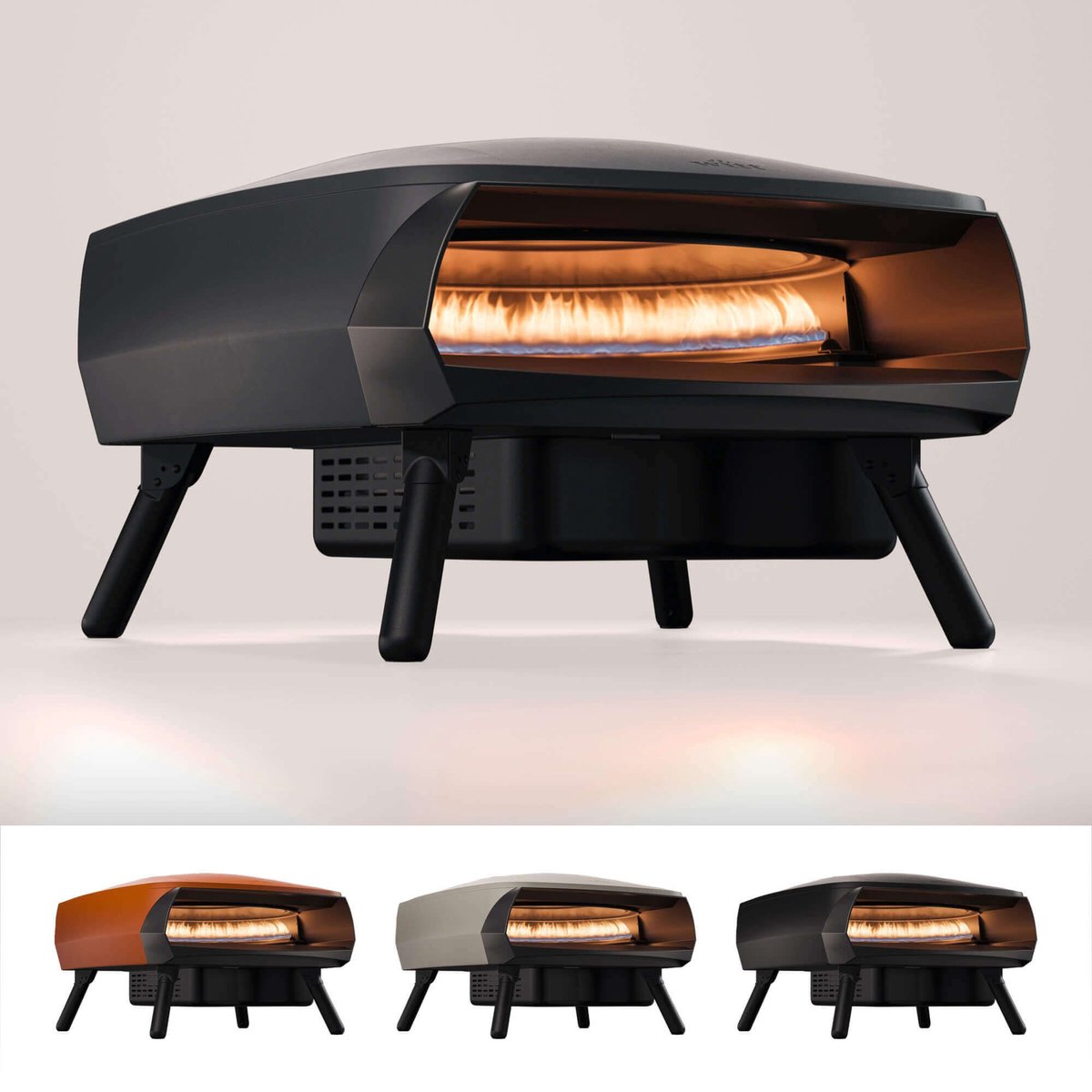 Witt ETNA Fermo GRAPHITE - Danish design pizza oven - gas - 500 graden in ca. 18 minuten