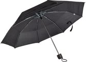 Stevige Opvouwbare Paraplu - Windproof tot 100 km/u - Inklapbaar met Metalen Stok en Frame - Zwart Rubber Handvat - Diameter 90cm