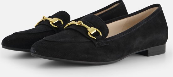 Gabor Instappers zwart Suede - Dames - Maat 40