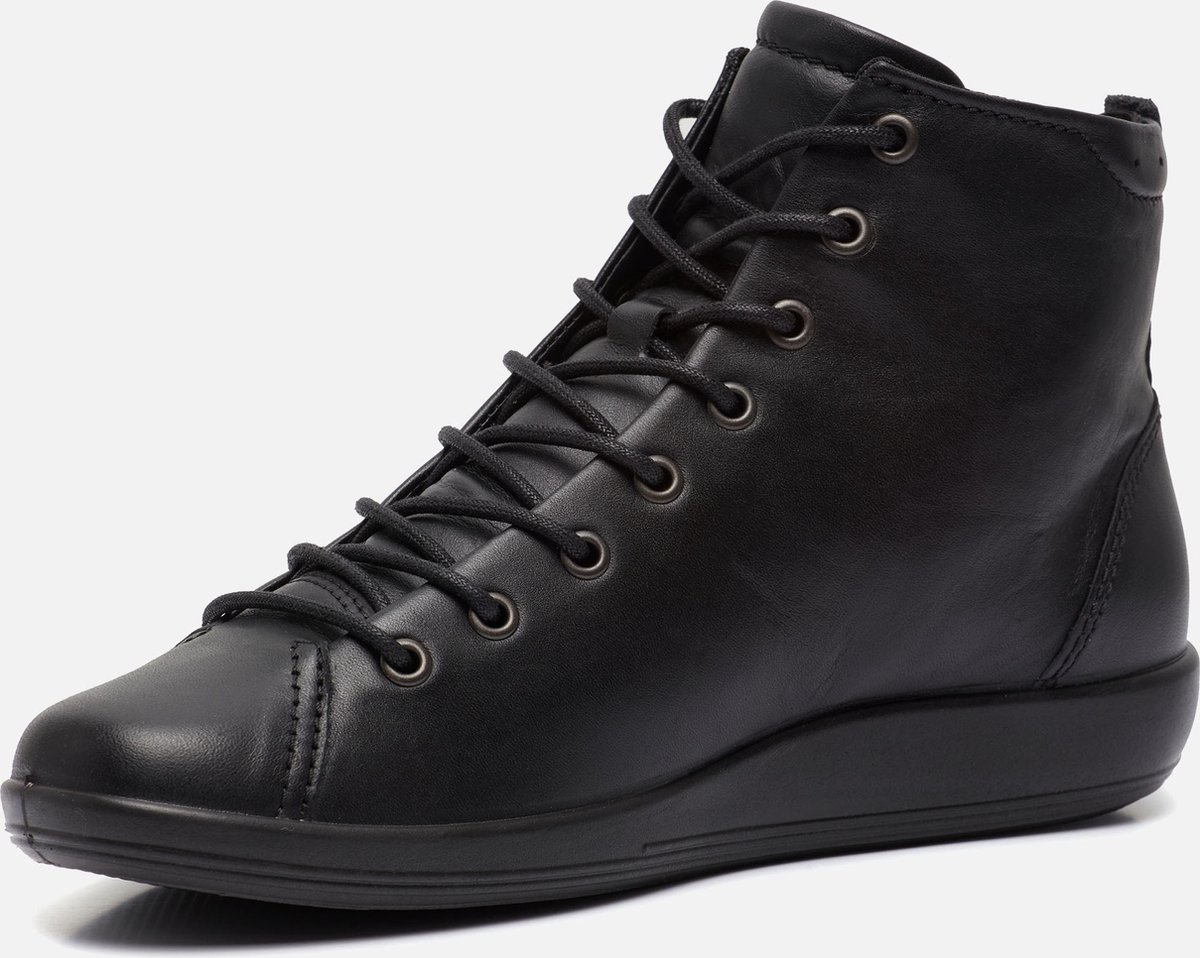 ECCO SOFT 2.0 dames Veterboot - Sneakers - Zwart