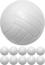 GAMES PLANET Voetbaltafel Ballen - Set van 10 - Tafelvoetbal - Ø 36 mm - Wit