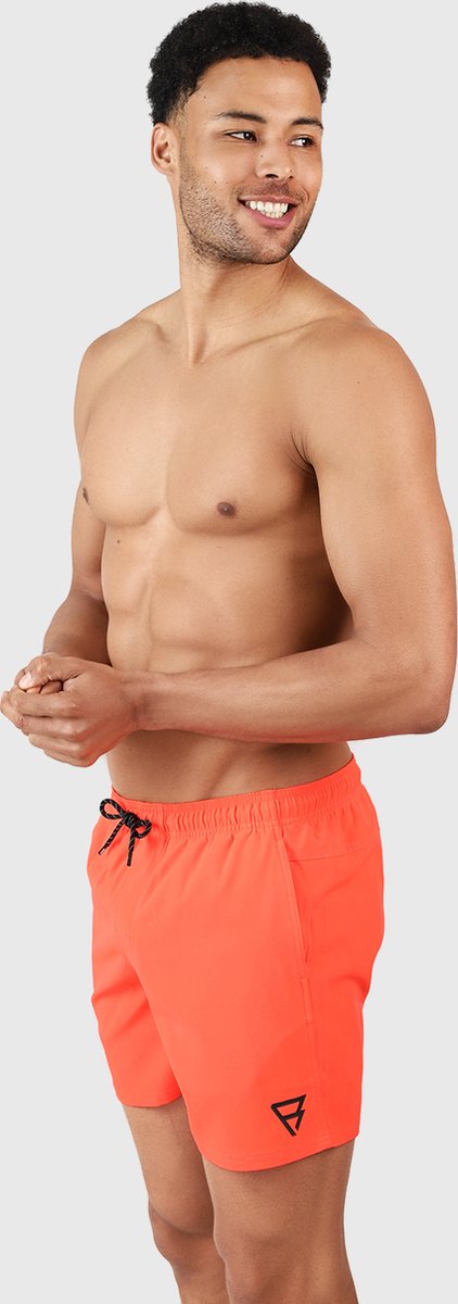 Brunotti Bru - conic Zwembroek Heren - Zwemshort met 4 - Way Stretch - Neon Orange — afbeelding 4