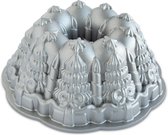 Tulband Bakvorm "Very Merry Bundt" - Nordic Ware | Sparkling Silver Holiday
