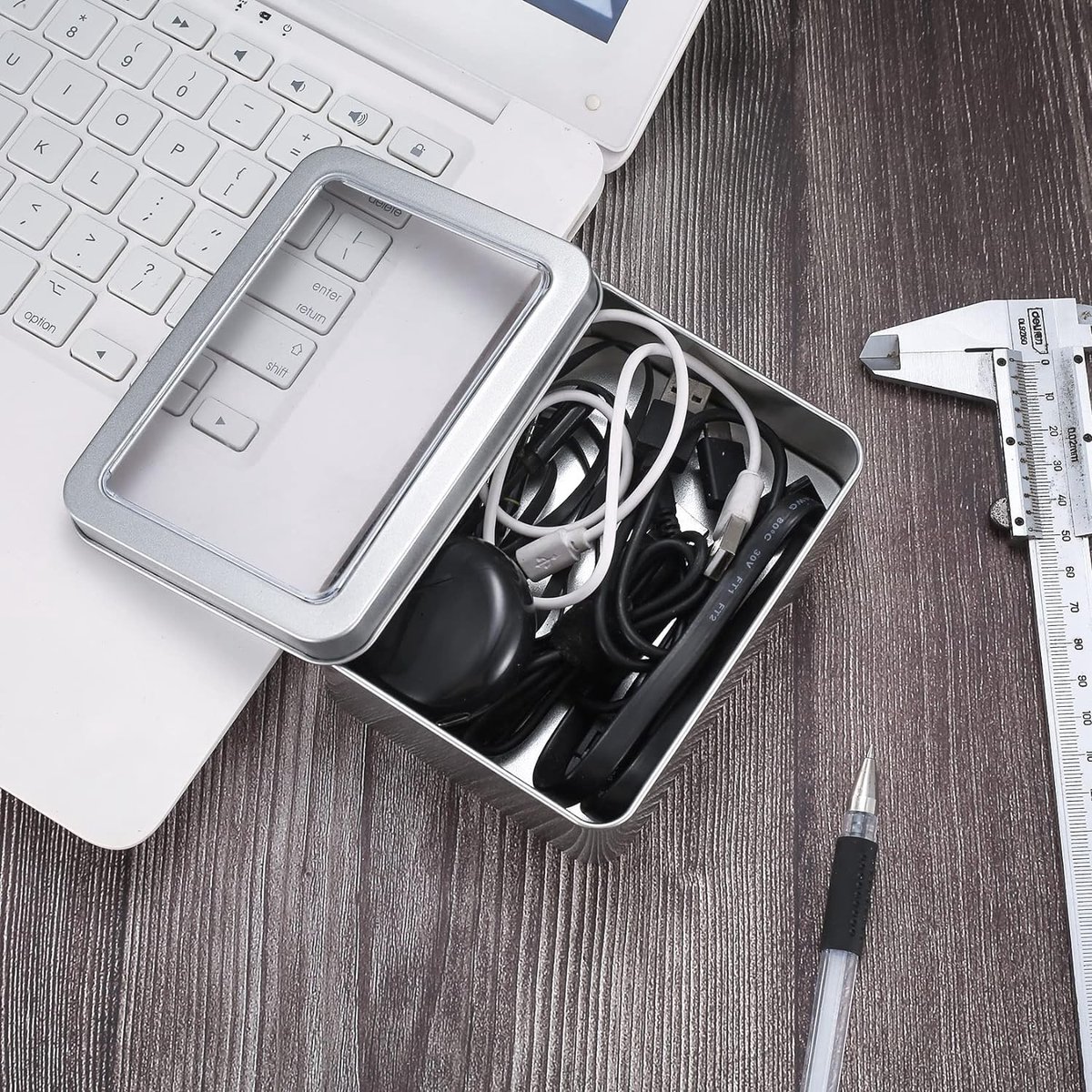 12 Petites Boîtes Métalliques Rectangulaires