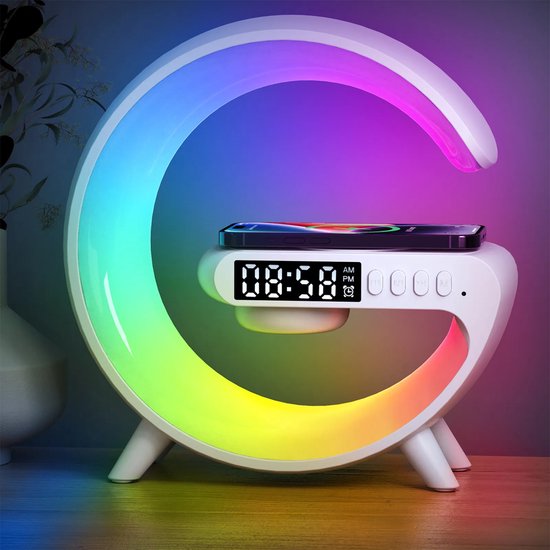 Ninoway - Réveil lumineux - Avec Wekker numérique - Réveil lumineux -  Chargeur - Radio