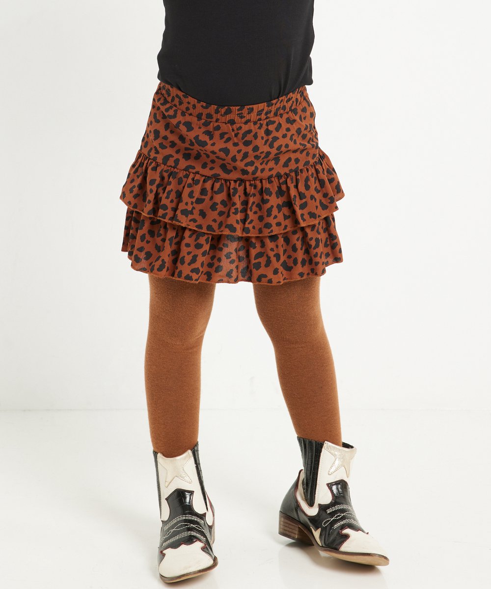 TerStal Meisjes Kinderen Europe Kids Ruche Rokje All over Print Bruin In Maat 122 128 bol