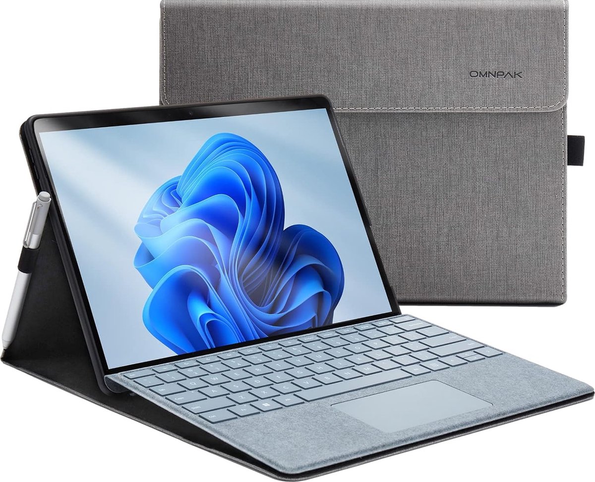 Ontworpen voor de nieuwe Microsoft Surface Pro 9 2022. Werkt met Surface Pro-toetsenbord (toetsenbord niet inbegrepen).